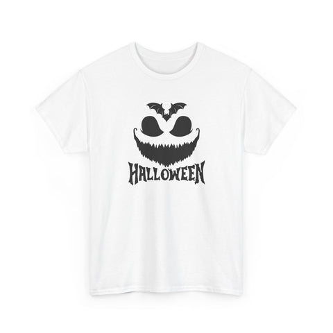 Halloween Unisex Heavy Cotton Tee | Spooky Graphic T-Shirt for Fall