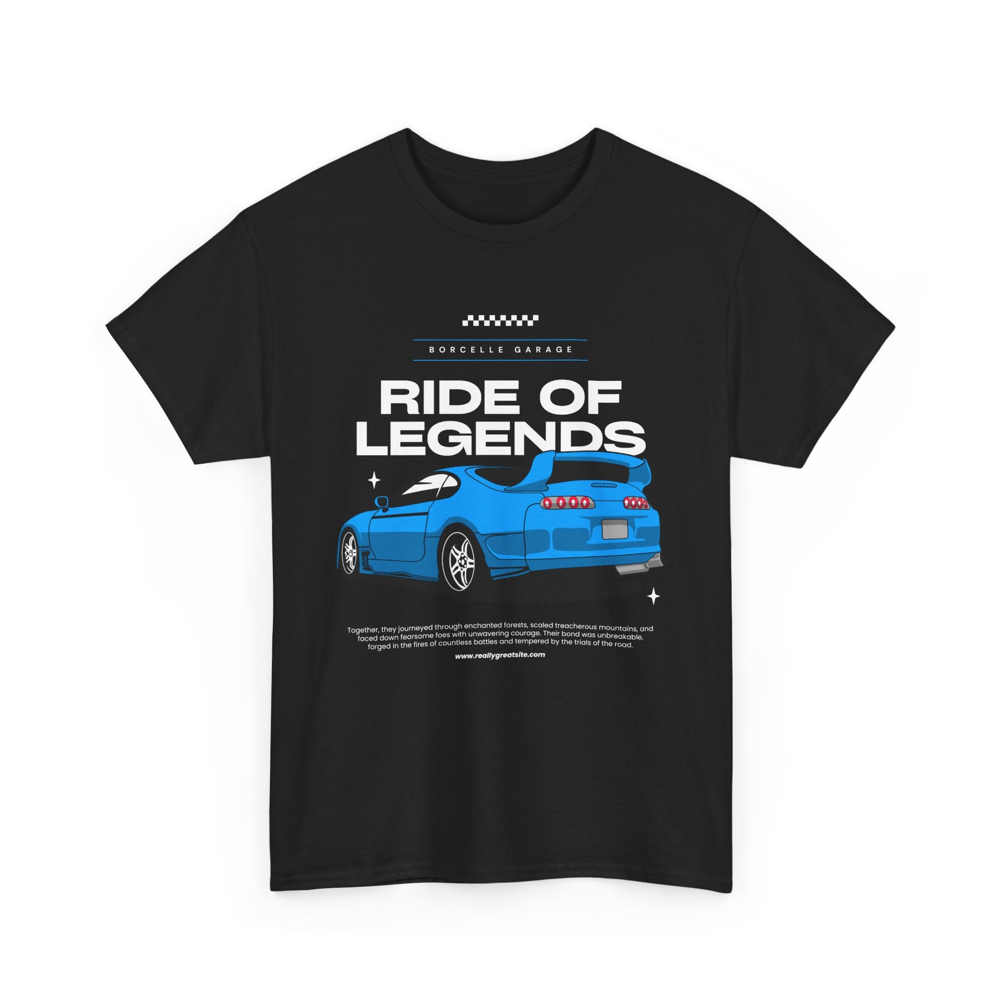 Ride of Legends Cotton Tee for Car Enthusiasts, Unisex T-Shirt, Vintage Car Fan Apparel