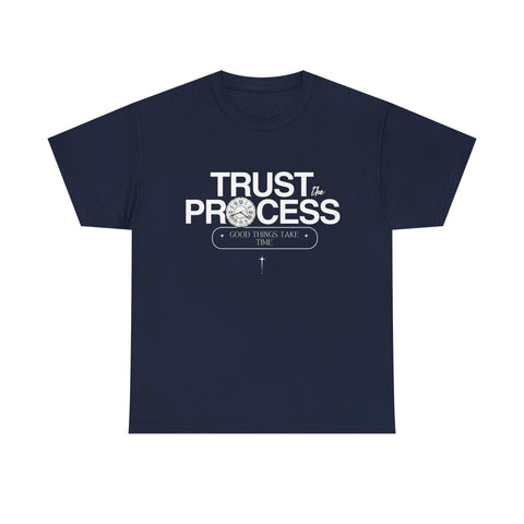 Trust the Process Unisex Heavy Cotton Tee, Motivational Shirt, Inspirational Gift, Casual Wear, Comfortable Everyday Tee