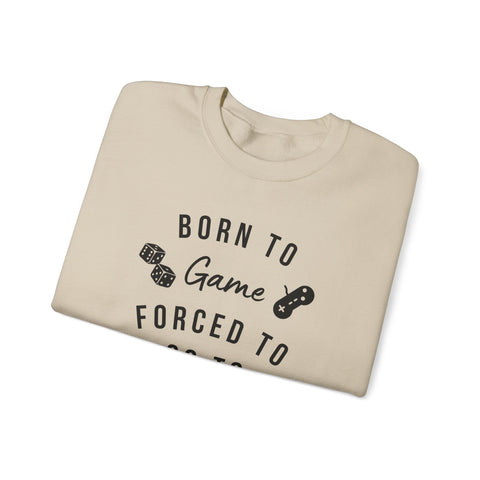 Born to Game Crewneck Sweatshirt | Gaming Apparel, School Sweatshirt, Unisex Fashion, Cozy Casual Wear