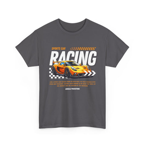 Racing Graphic Tee - Unisex Heavy Cotton Shirt, Car Enthusiast Apparel, Casual Wear, Racing Event Outfit