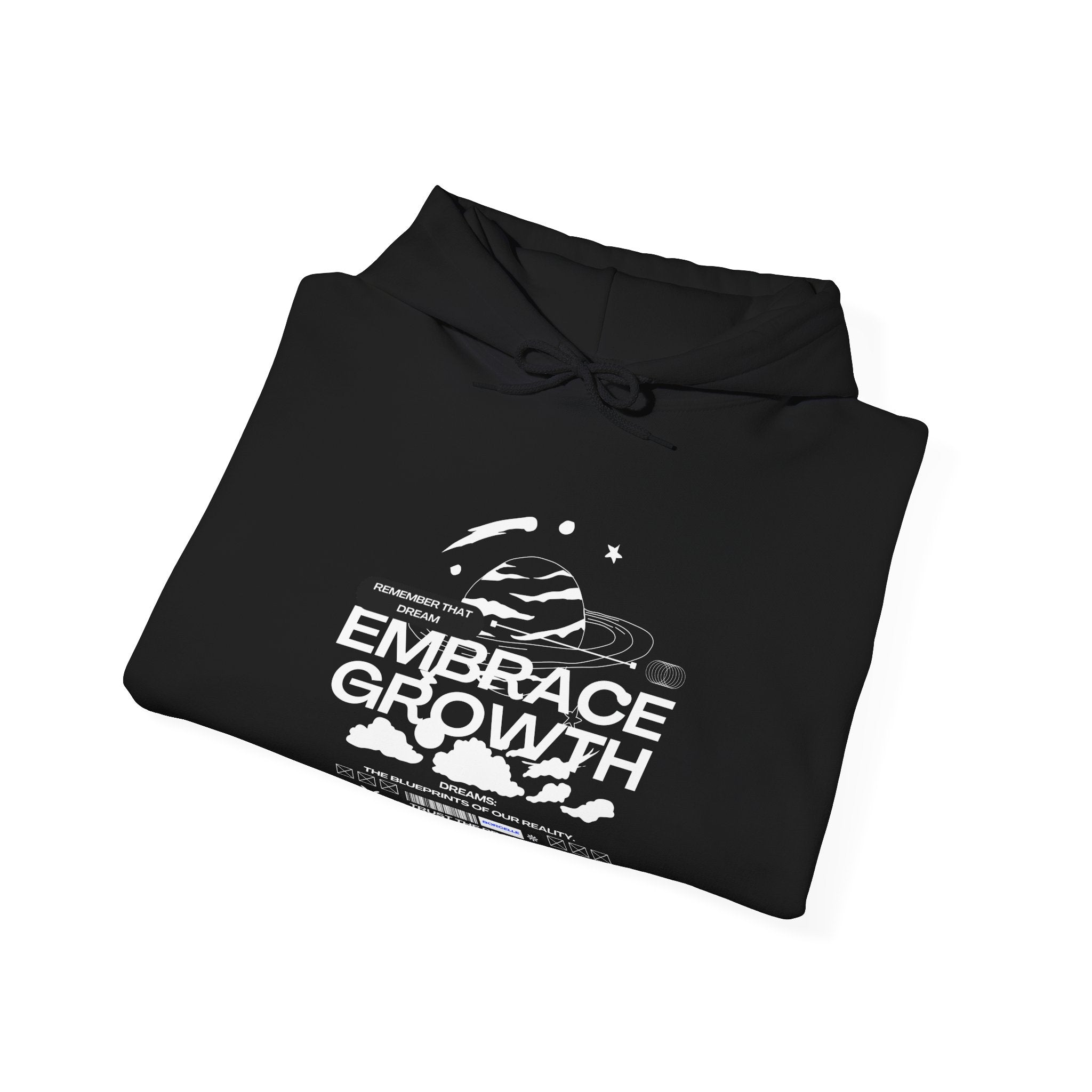 Embrace Growth Hooded Sweatshirt, Motivational, Cozy Gift, Self-Improvement, Inspirational Wear, Unisex, Hoodie