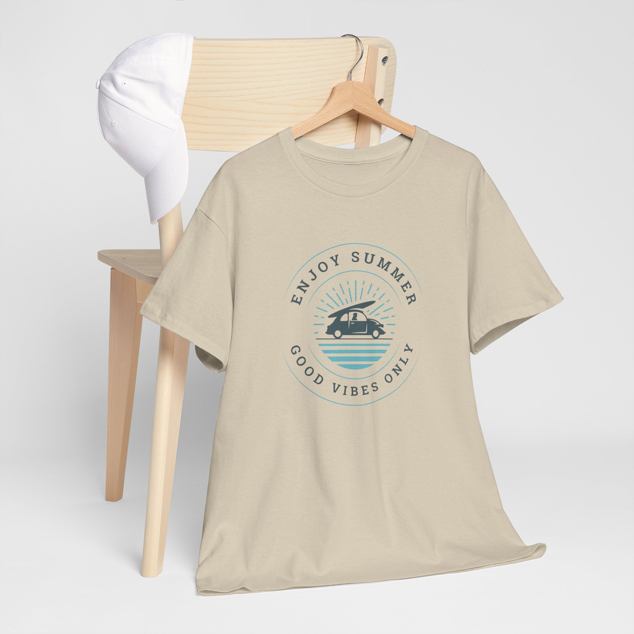Enjoy Summer Good Vibes Only Tee, Unisex Summer Shirt, Beachwear, Vacation T-Shirt, Gift for Him/Her, Relaxed Style Top