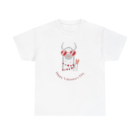 Valentine's Day Bull Unisex Tee, Cute Heart Glasses Love Shirt, Fun Couples Gift, Holiday Apparel, Valentine Tee, Bull Graphic Shirt, Heart
