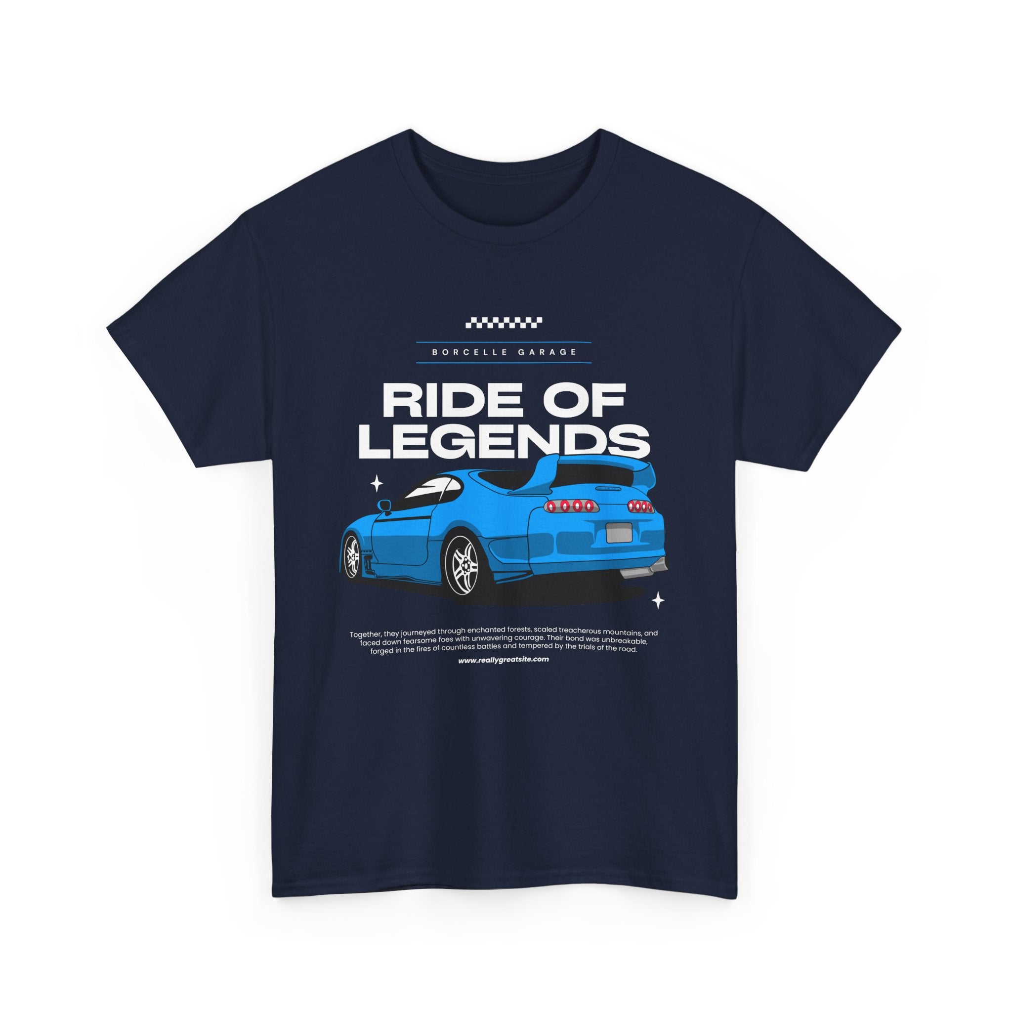 Ride of Legends Cotton Tee for Car Enthusiasts, Unisex T-Shirt, Vintage Car Fan Apparel