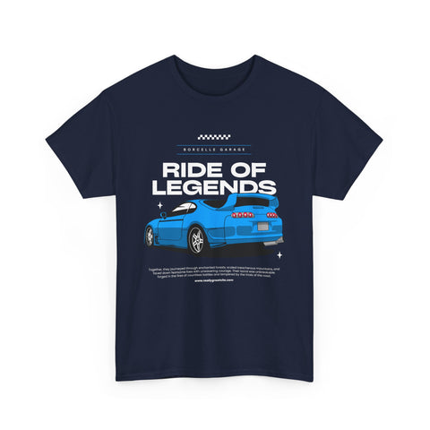 Ride of Legends Cotton Tee for Car Enthusiasts, Unisex T-Shirt, Vintage Car Fan Apparel