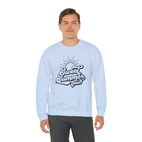 Summer Vibes Crewneck Sweatshirt, Cozy Unisex Pullover, Perfect for Beach Days, Gift for Summer Lovers, Matching Family Outfit
