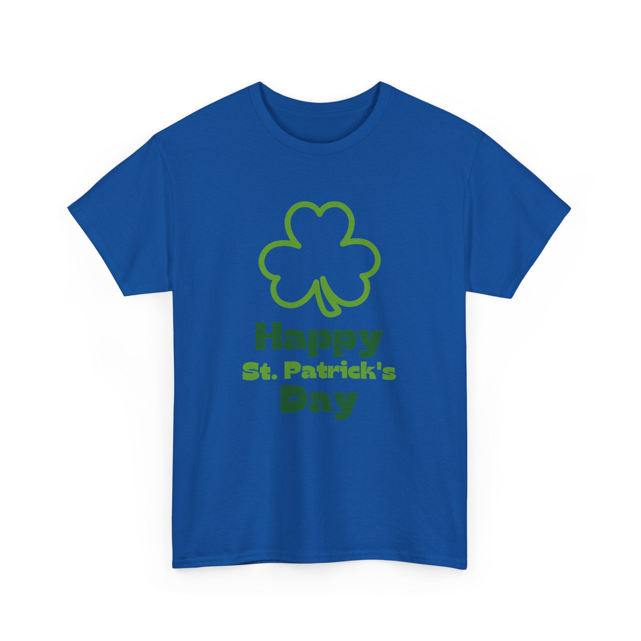 St Patrick's Day Unisex Tee, Green Clover Design, Fun Party Outfit, Gift Idea. Casual Wear Shirt