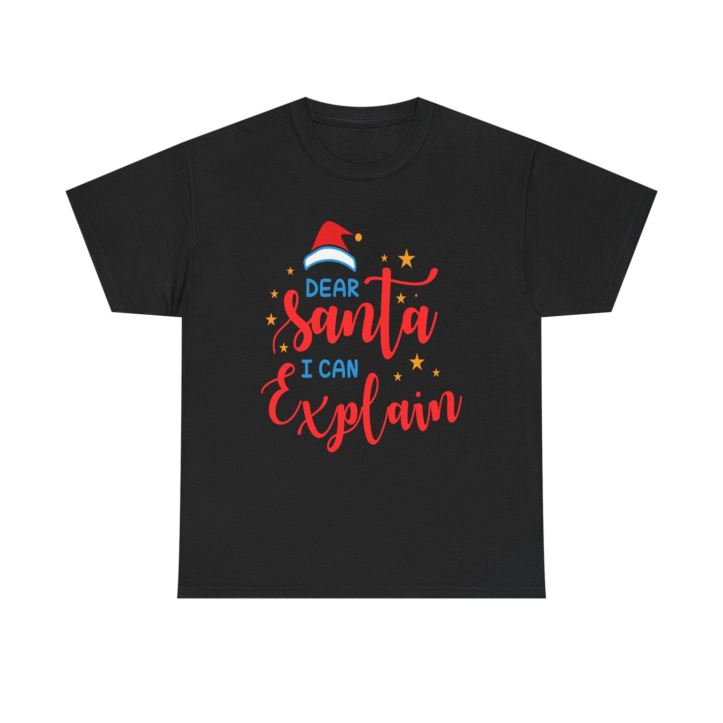 Funny Santa Tee for Christmas, Unisex Cotton Tee, Holiday Humor Shirt, Gift for Him/Her, Christmas Party Wear