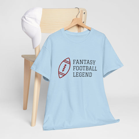 Fantasy Football Legend Unisex Heavy Cotton Tee, Gift for Football Fans, Sportswear, Casual Tee, Football Season Apparel