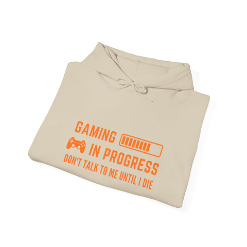 Gaming in Progress Hoodie, Unisex Gaming Sweatshirt, Funny Gamer Gift, Video Game Apparel, Gaming Merchandise, Cool Hoodie for Gamers