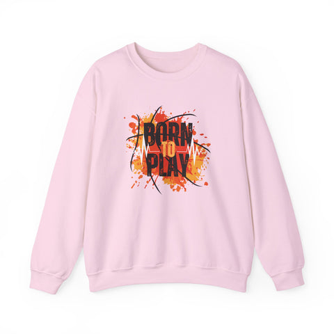 Motivational Crewneck Sweatshirt - Born to Plan, Cozy Sports Sweatshirt, Unisex Gift, Creative Apparel, Casual Wear, Fall Fashion