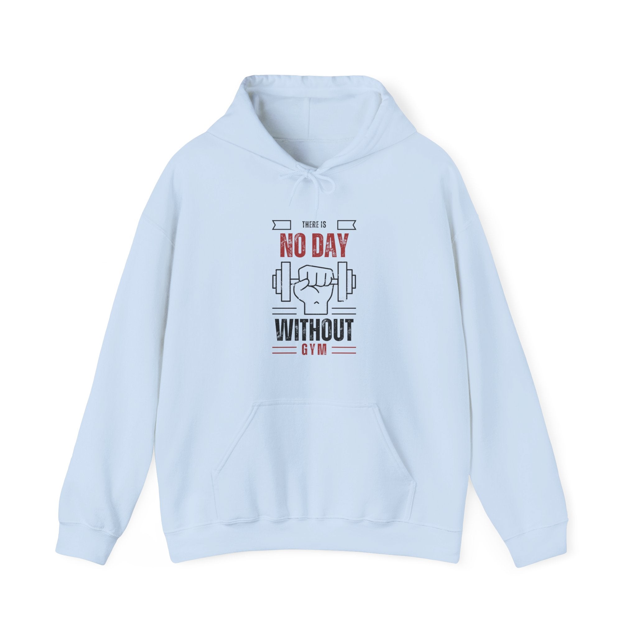Motivational Gym Unisex Sweatshirt, No Day Without Fitness, Workout Gear, Gift for Gym Enthusiasts, Hoodie Apparel