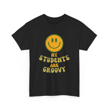 Groovy Teacher Tee, Fun Classroom Shirt, Gifts for Educators, Back to School Apparel, Positive Vibe T-Shirt