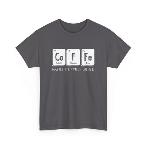 Coffee Chemistry Unisex Tee, Fun Science Shirt for Coffee Lovers, Perfect Gift for Scientists, Unique Casual Wear, Chemistry Humor Design