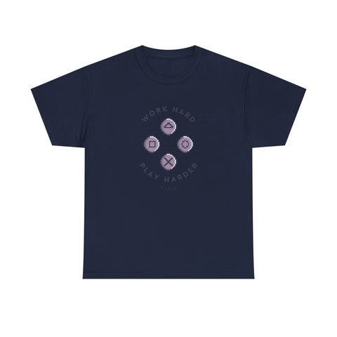 Work Hard Play Hard Unisex Heavy Cotton Tee