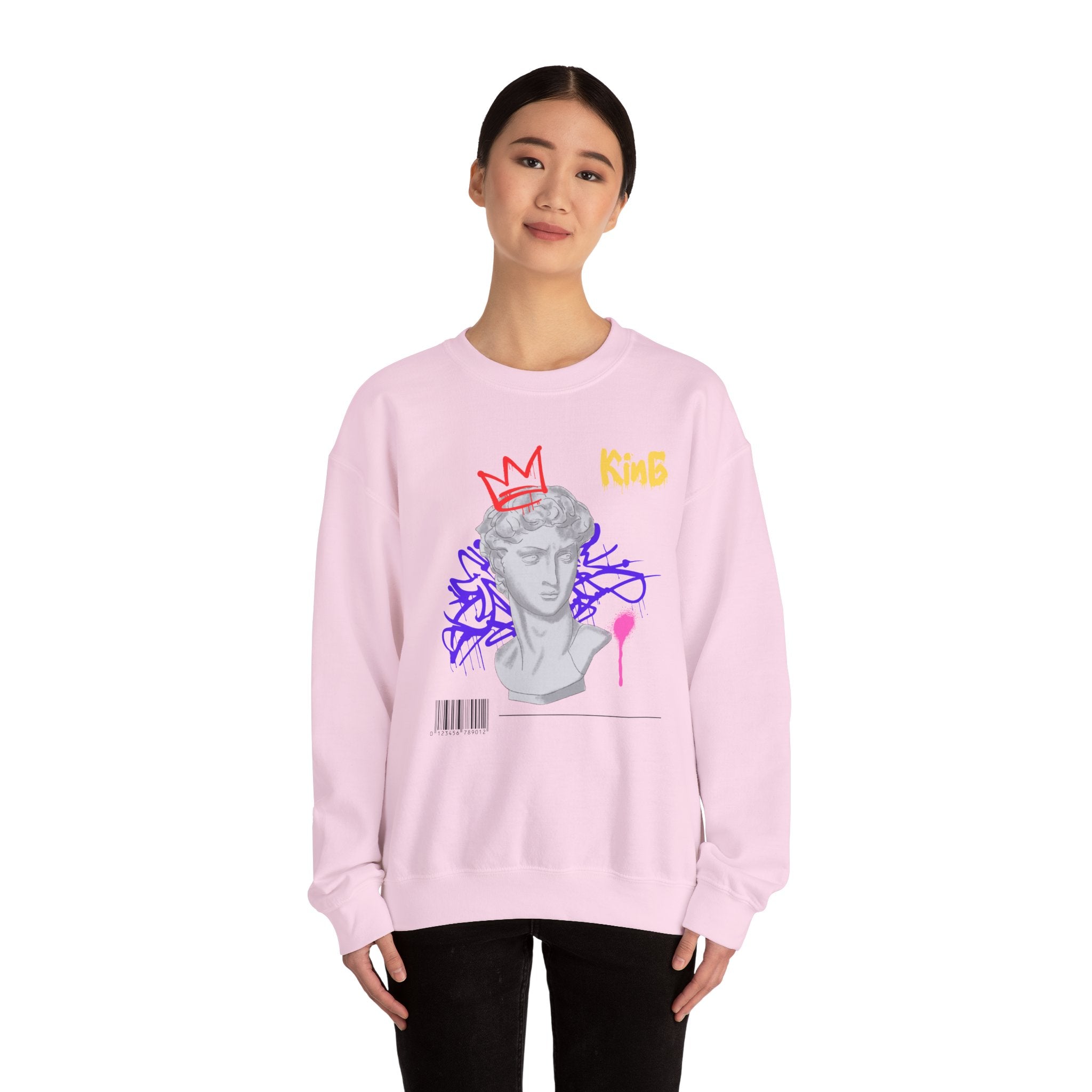 Modern Artistic Sweatshirt, Unisex Pullover, Trendy Graphic Sweater, Streetwear Fashion