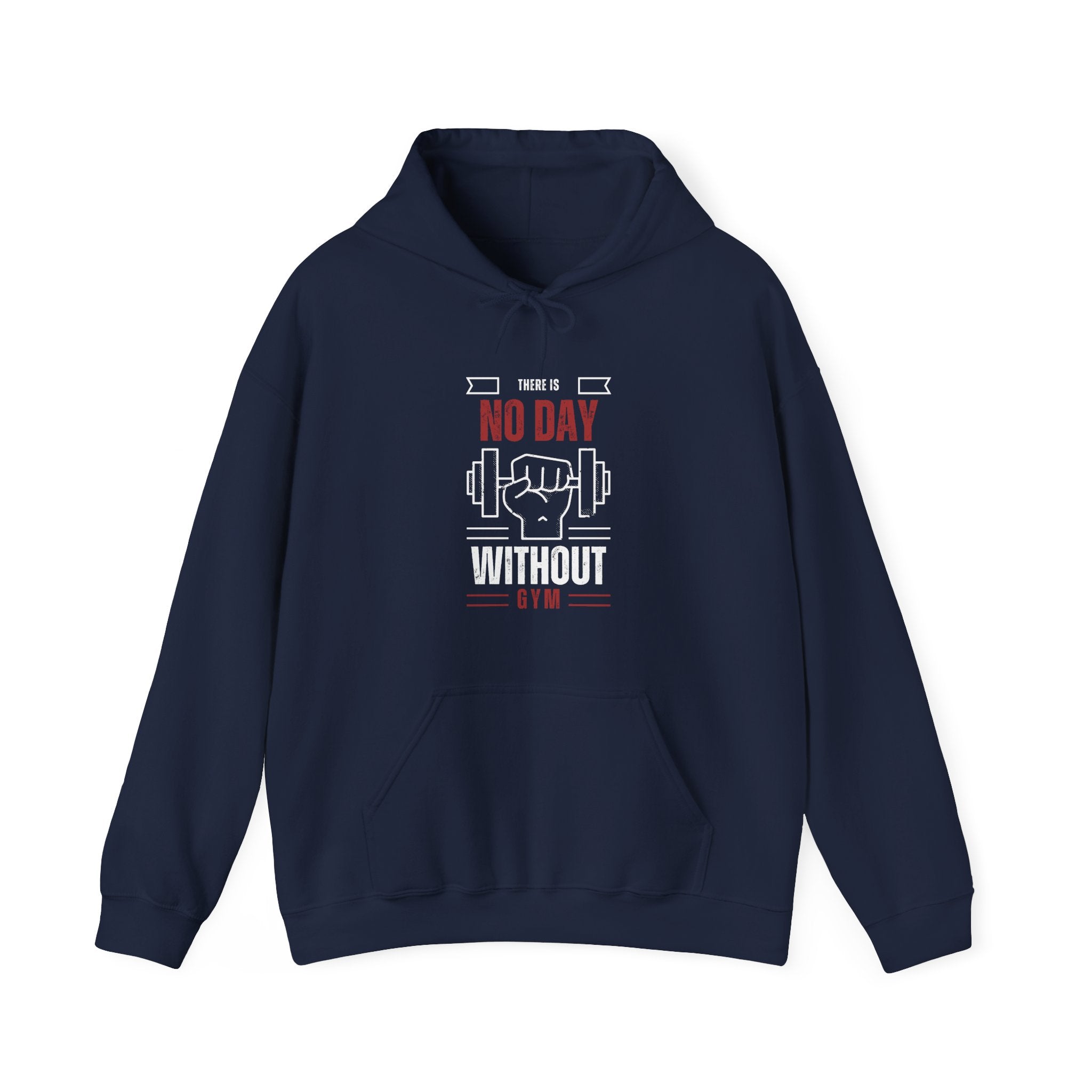Motivational Gym Unisex Sweatshirt, No Day Without Fitness, Workout Gear, Gift for Gym Enthusiasts, Hoodie Apparel