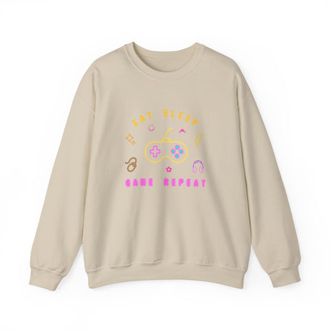 Gamer Crewneck Sweatshirt, Unisex Sweatshirt, Gaming Apparel, Casual Wear, Gifts for Gamers, Game Night Fashion