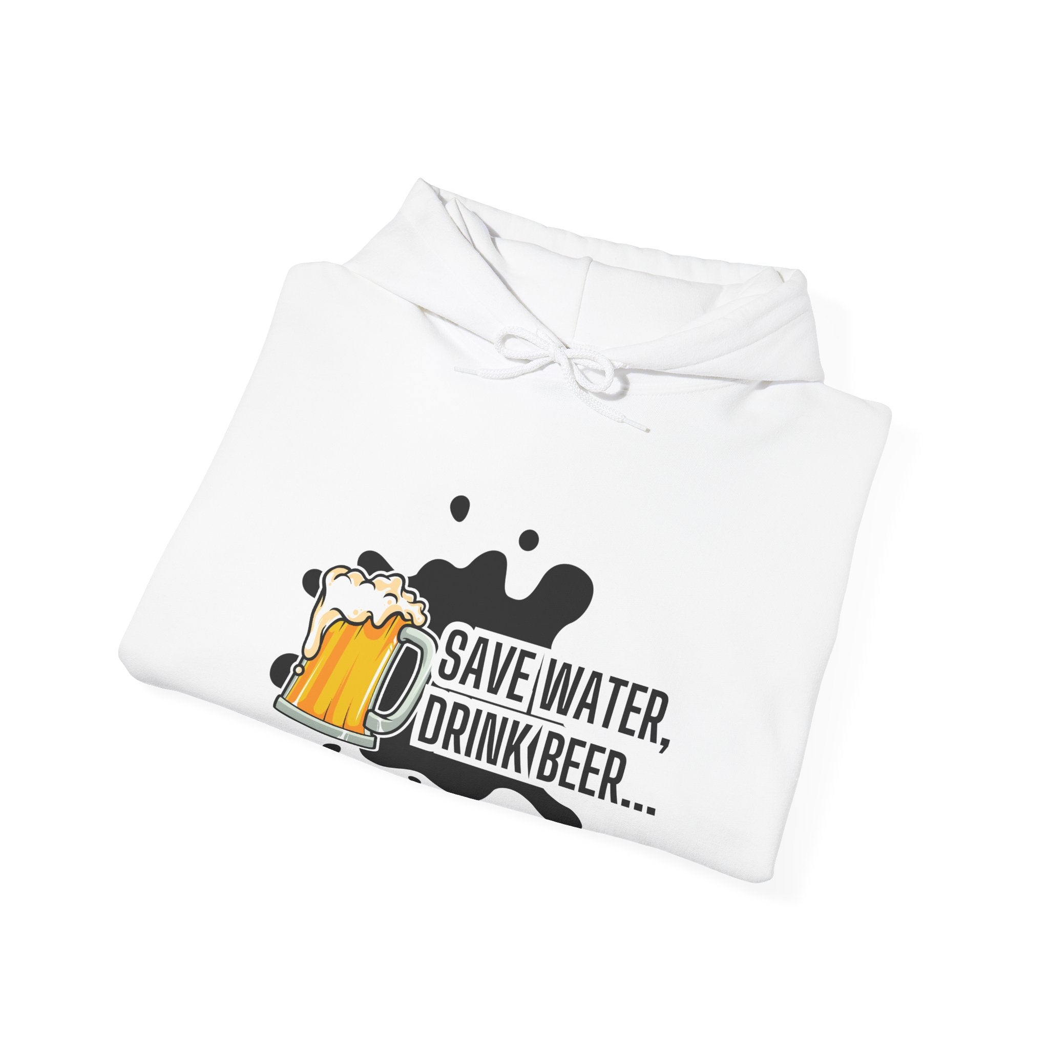 Save Water Drink Beer Hoodie, Funny Sweatshirt for Beer Lovers, Perfect Gift for Dad, Birthday, Casual Wear, Cozy Apparel