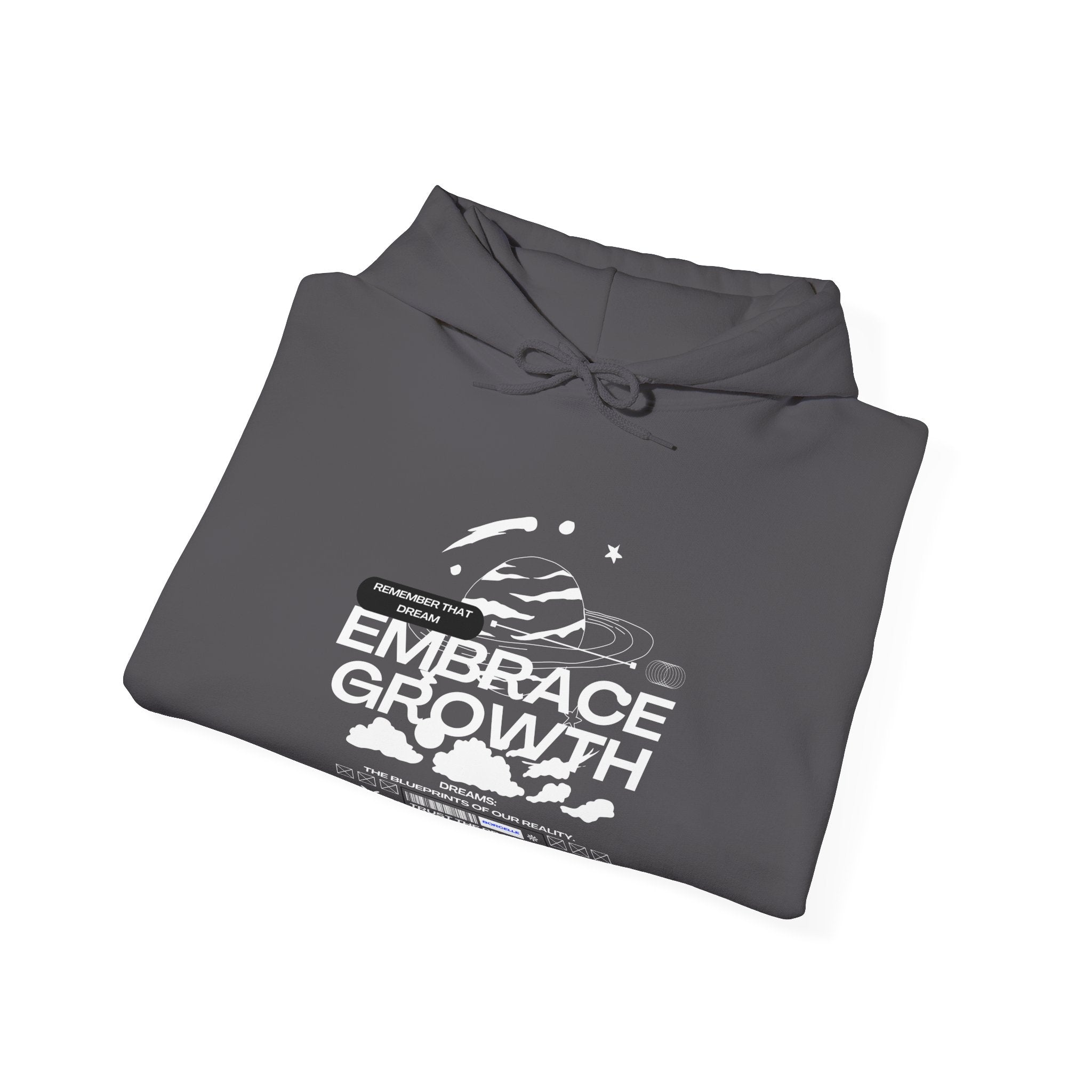 Embrace Growth Hooded Sweatshirt, Motivational, Cozy Gift, Self-Improvement, Inspirational Wear, Unisex, Hoodie