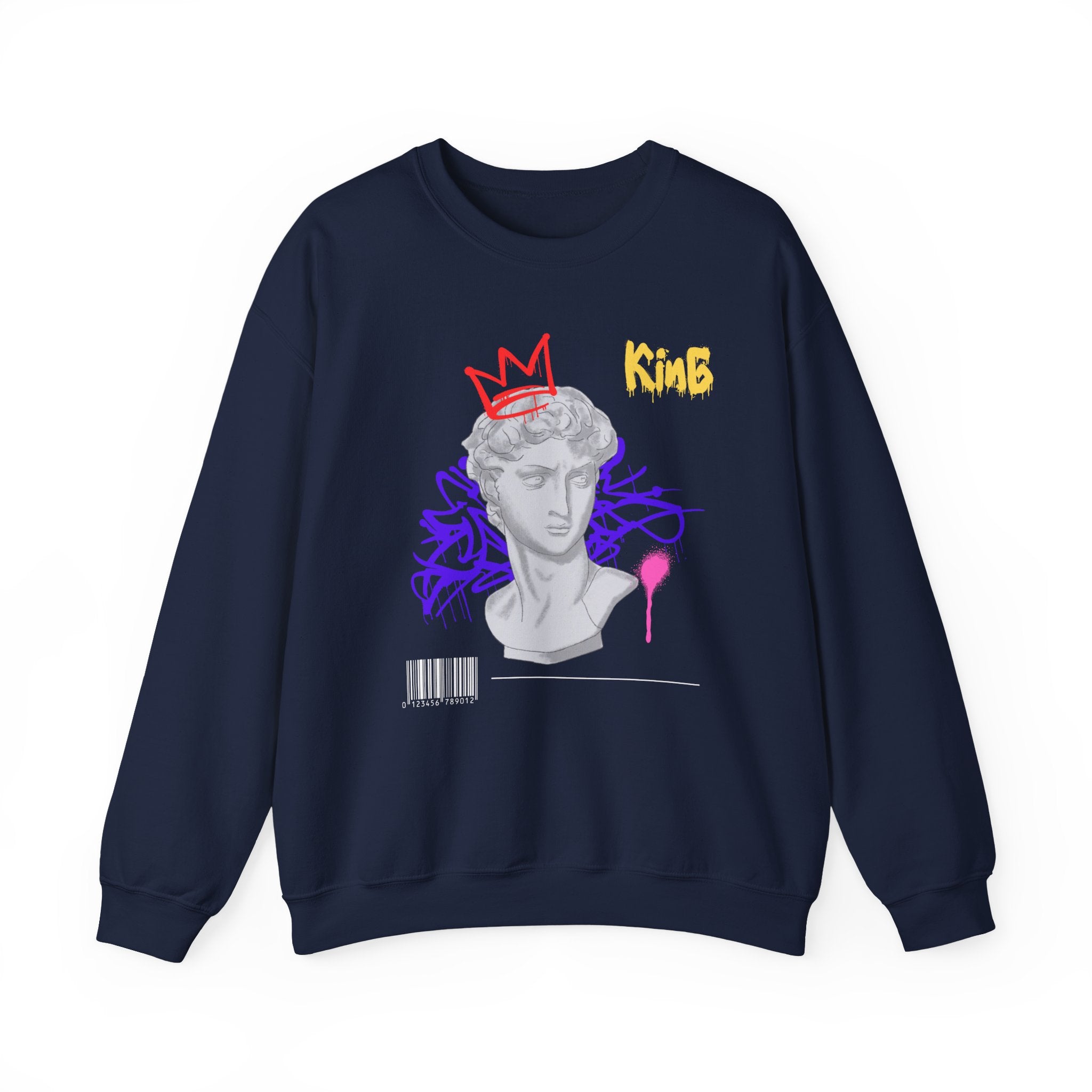 Modern Artistic Sweatshirt, Unisex Pullover, Trendy Graphic Sweater, Streetwear Fashion