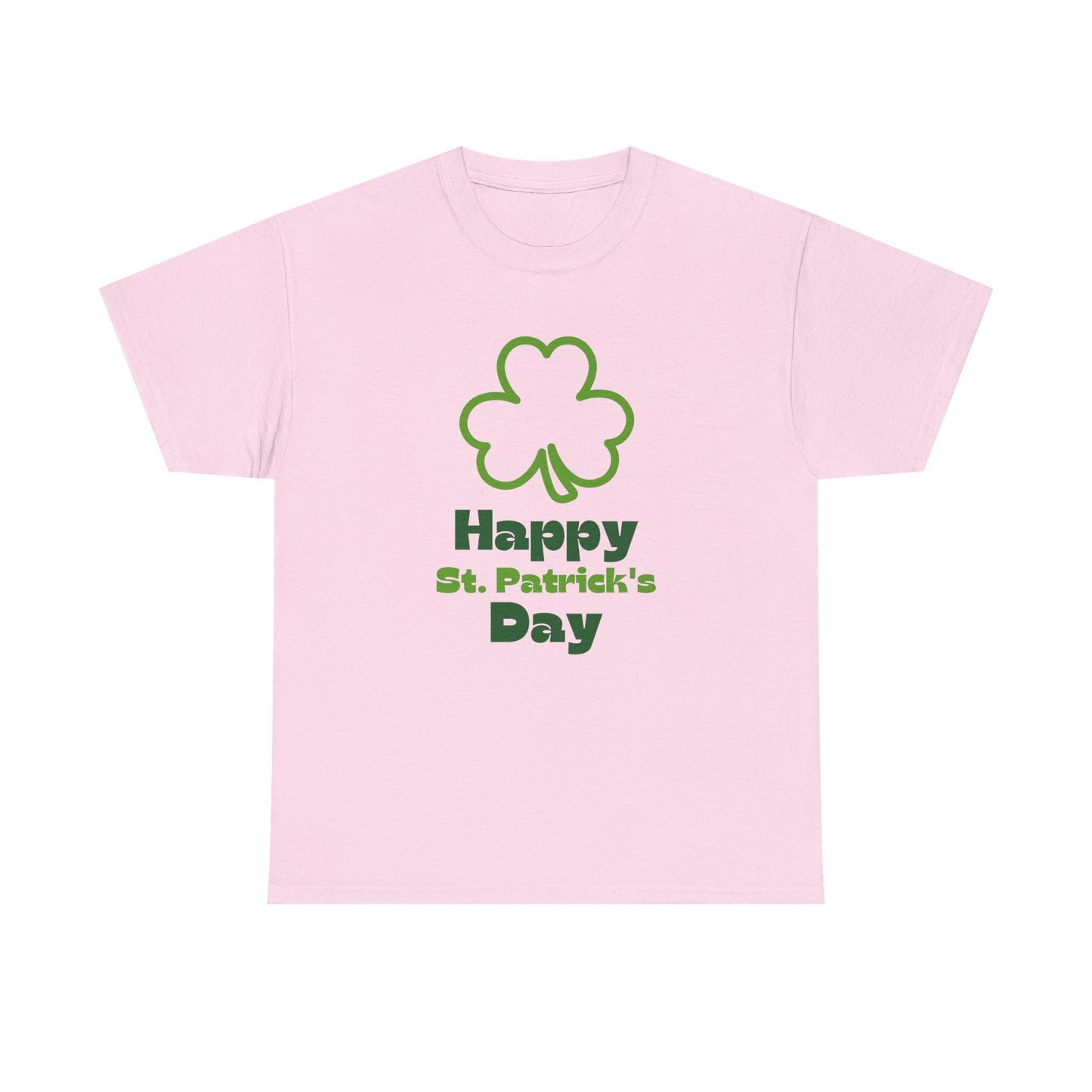 St Patrick's Day Unisex Tee, Green Clover Design, Fun Party Outfit, Gift Idea. Casual Wear Shirt