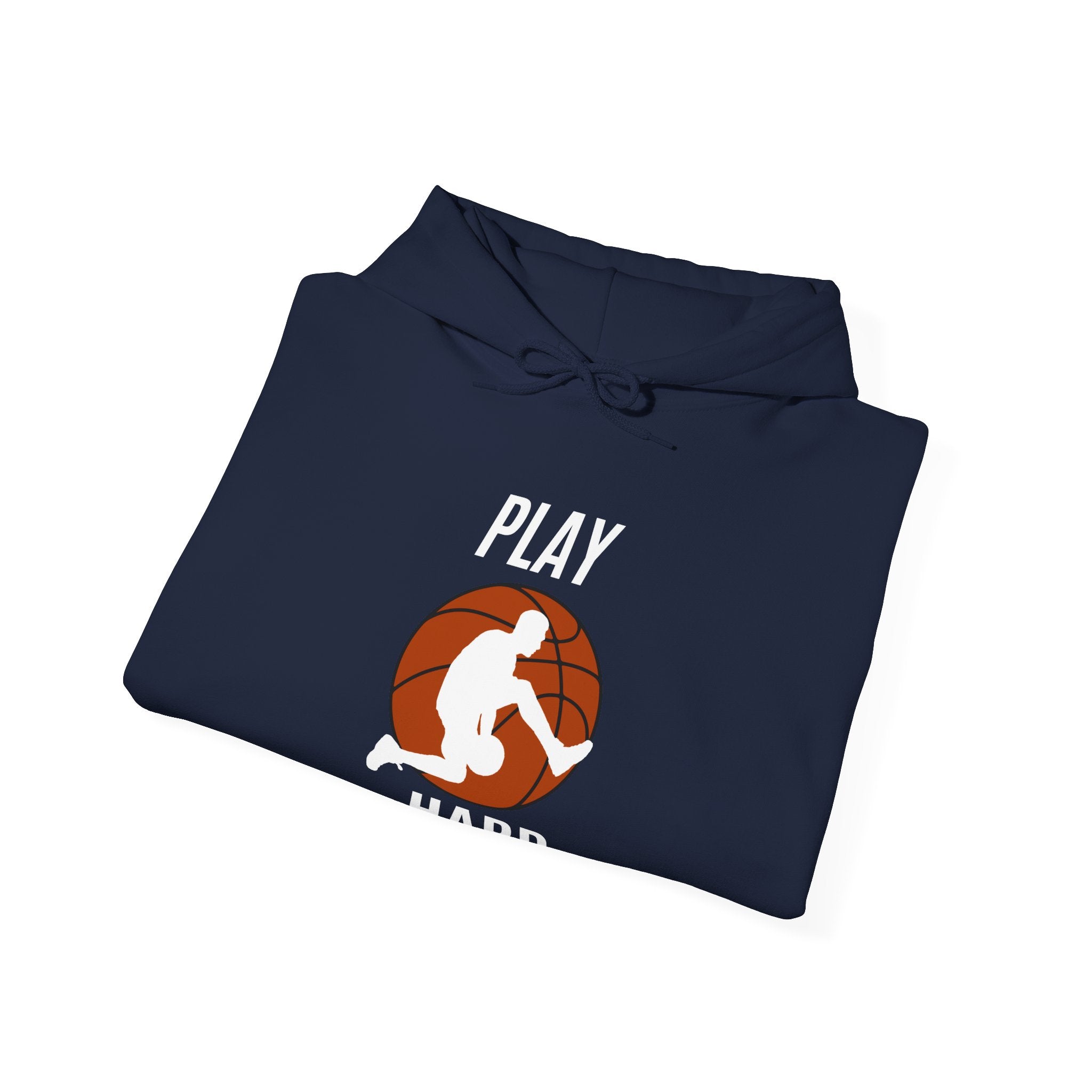 Play Hard Basketball Hoodie | Unisex Heavy Blend Sweatshirt, Sports Gift, Activewear, Gym Hoodie, Casual Wear