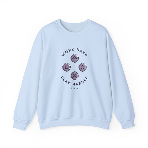 Play Harder Crewneck Sweatshirt  Casual Fashion