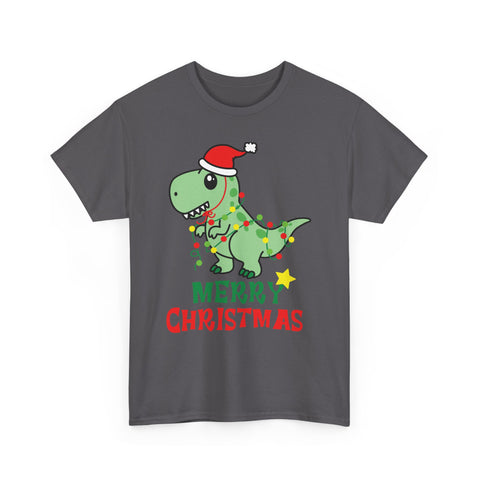 Dino Christmas Tee: Cute Dinosaur Holiday Shirt - Perfect Gift!