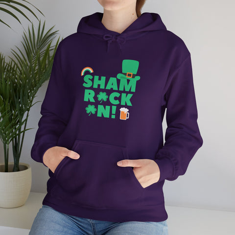 Shamrock Celebrations Hoodie, Unisex St. Patrick's Day Sweatshirt, Cozy Green Clover Apparel, Perfect Gift for Leprechaun Lovers, Spring