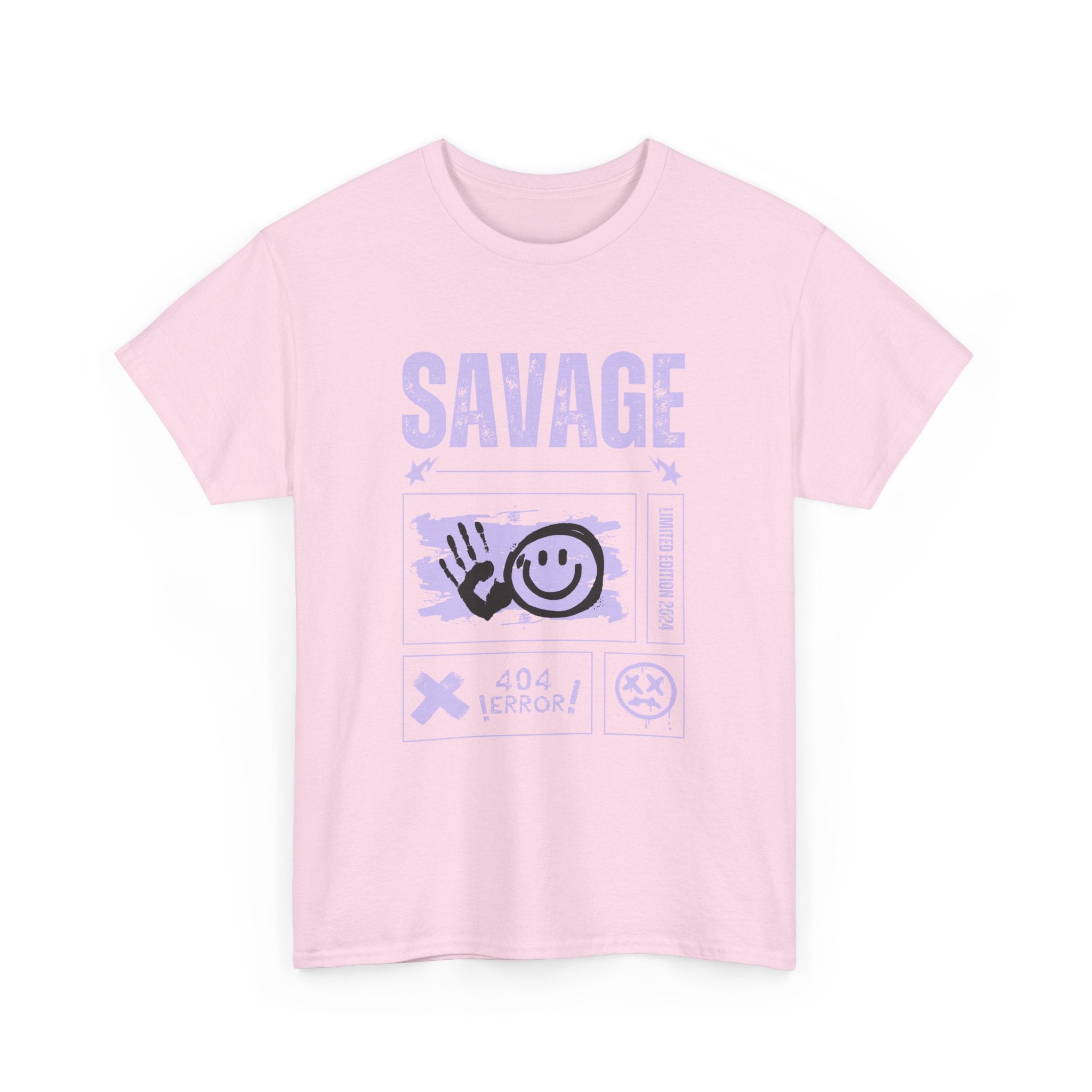 Savage Smile Tee - Casual Streetwear Unisex Heavy Cotton T-shirt