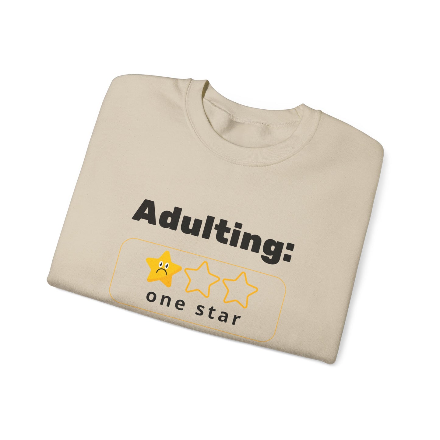 Adulting Review Sweatshirt - Funny Unisex Heavy Blend™ Crewneck