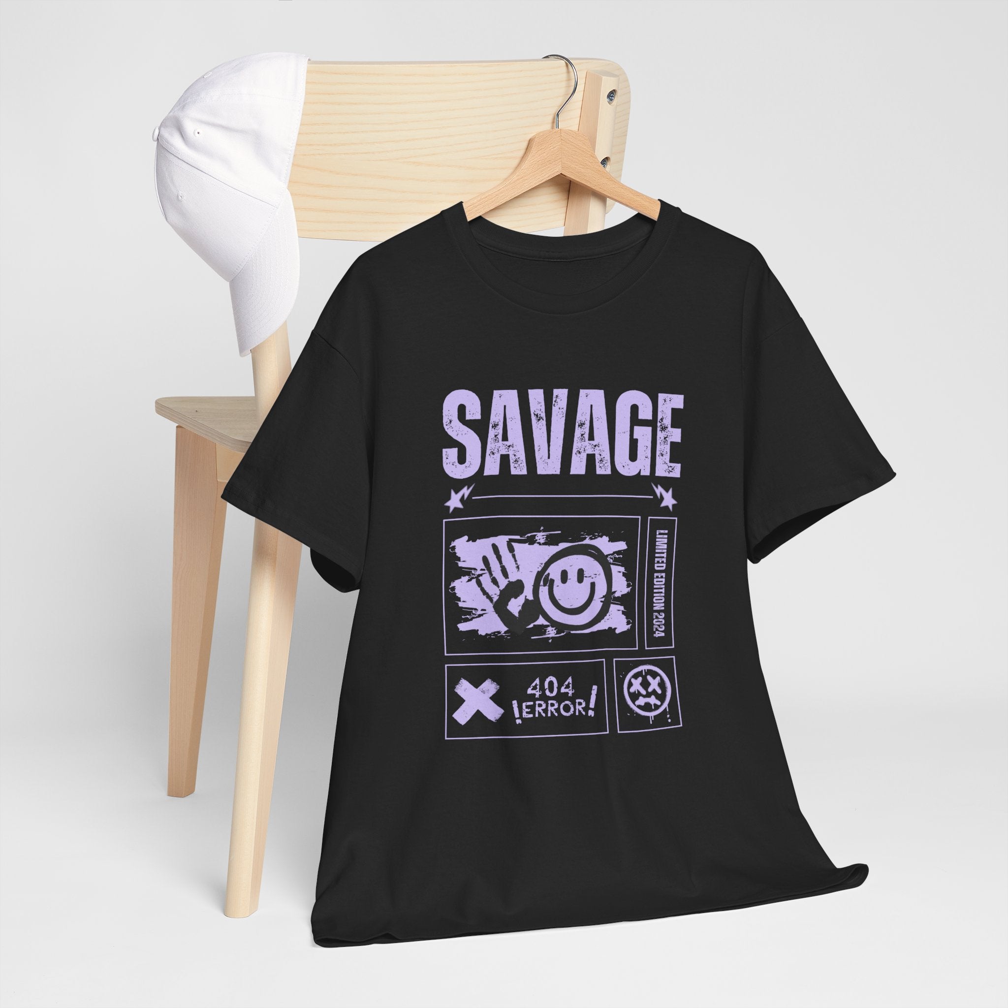Savage Smile Tee - Casual Streetwear Unisex Heavy Cotton T-shirt