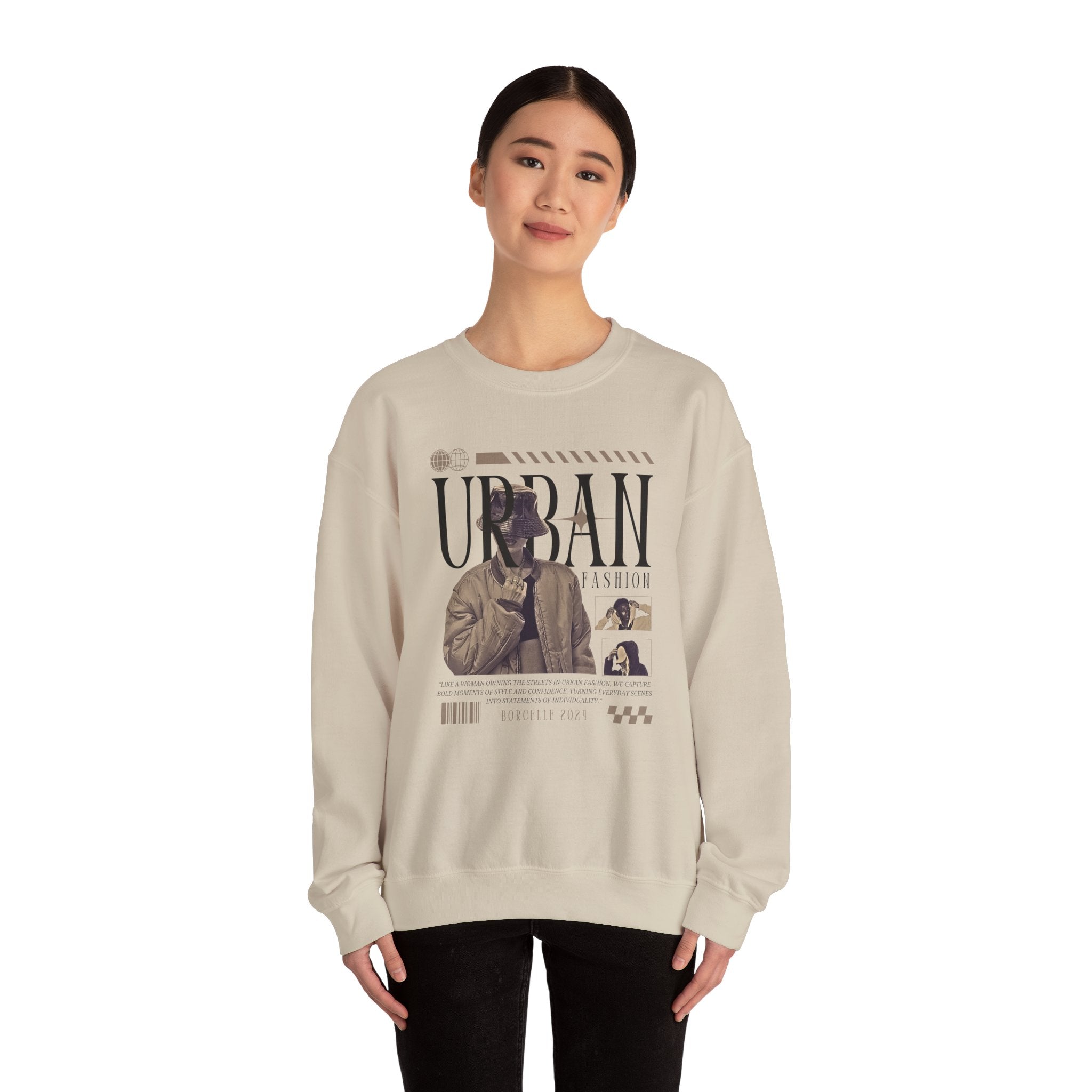 Crewneck Sweatshirt, Cozy Unisex Pullover, Streetwear Style