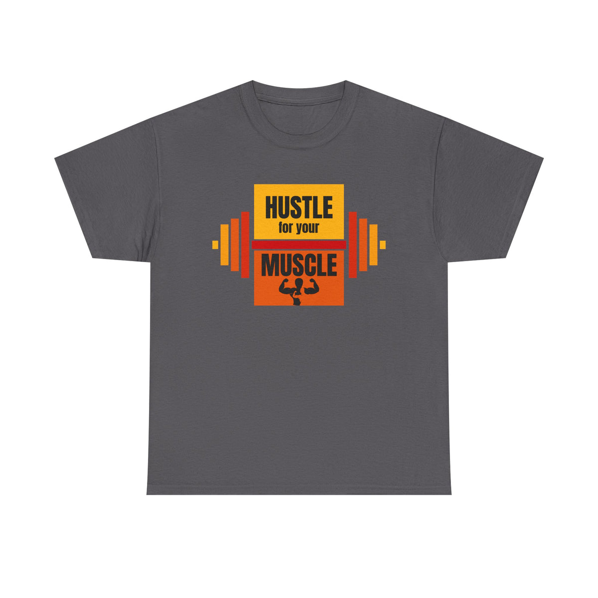 Hustle for Your Muscle Gym Shirt, Fitness Apparel, Workout Gear, Motivational T-shirt, Unisex Heavy Cotton Tee