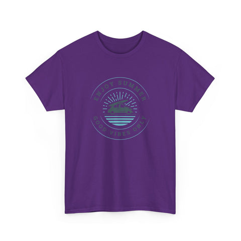 Enjoy Summer Good Vibes Only Tee, Unisex Summer Shirt, Beachwear, Vacation T-Shirt, Gift for Him/Her, Relaxed Style Top