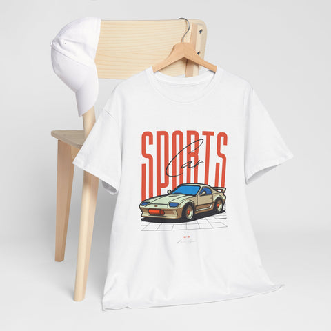 Sports Car, Unisex Heavy Cotton Shirt, Casual Streetwear, & Comfort