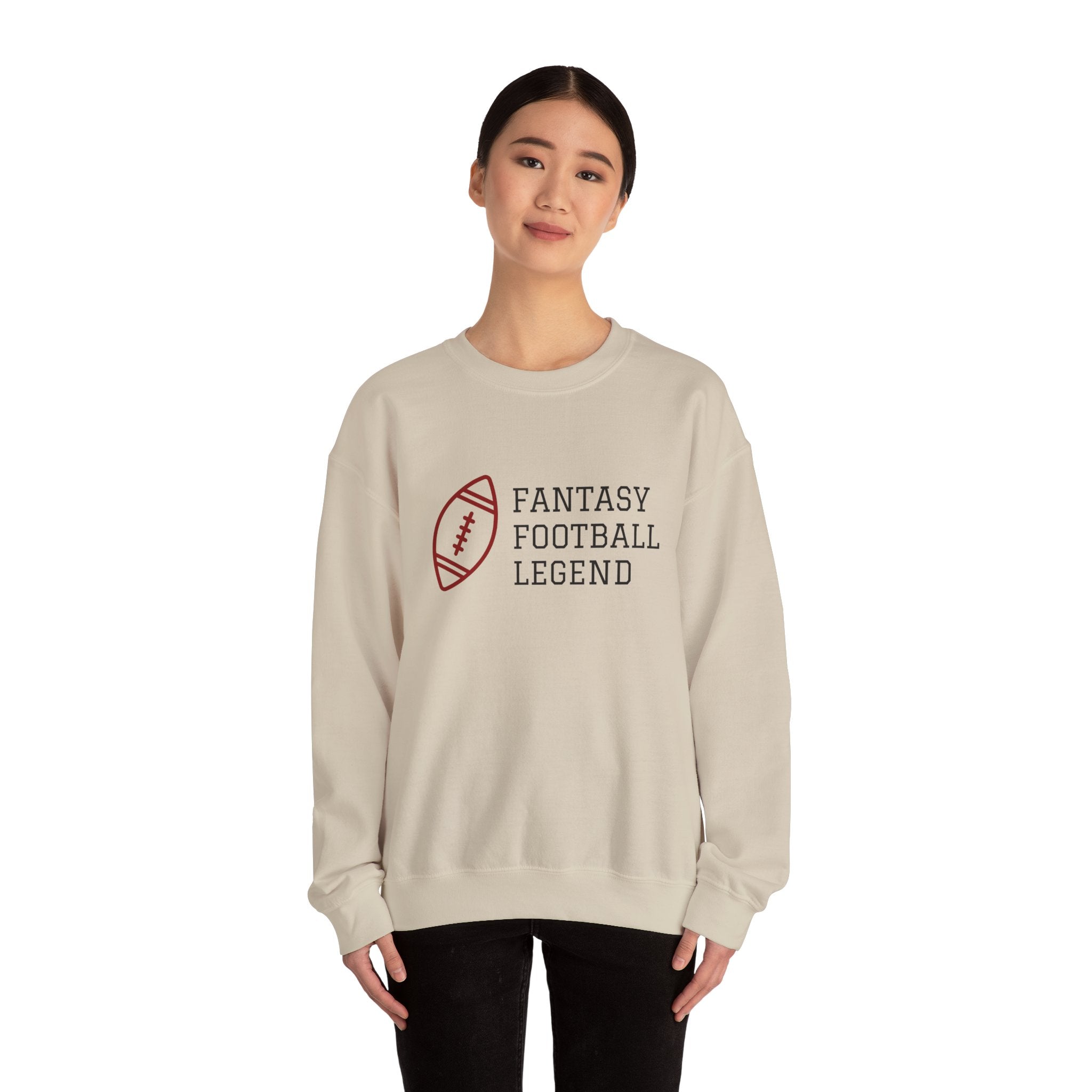 Fantasy Football Legend Crewneck Sweatshirt - Perfect Gift for Sports Fans, Cozy Wear for Game Days, Autumn Essentials, Unisex Sweatshirt