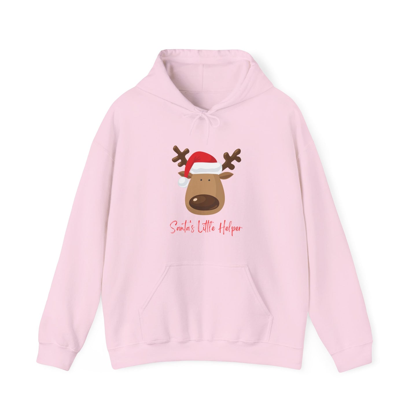 Reindeer Christmas Hoodie - Cozy Holiday Gift, Smiles Little Helper Sweatshirt, Unisex Pullover, Winter Wear, Festive Apparel