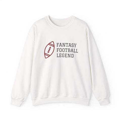 Fantasy Football Legend Crewneck Sweatshirt - Perfect Gift for Sports Fans, Cozy Wear for Game Days, Autumn Essentials, Unisex Sweatshirt