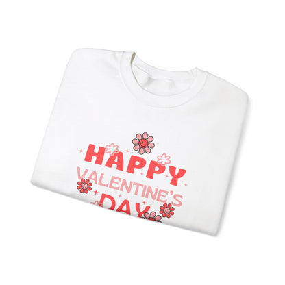 Valentine's Day Sweatshirt - Unisex Crewneck, Cozy Gift, Love Apparel, Floral Design, Valentine's Day Outfit, Valentine's Day Clothing