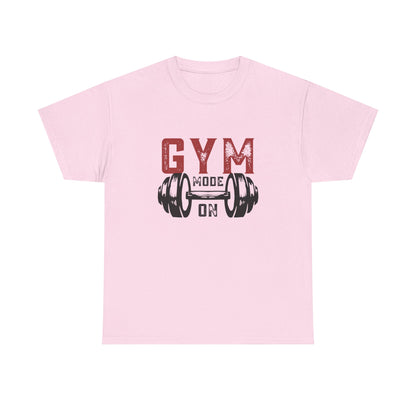 Gym Mode On Tee - Unisex Fitness Shirt, Workout Apparel, Gift for Gym Lovers, Casual Wear, Motivational Tee