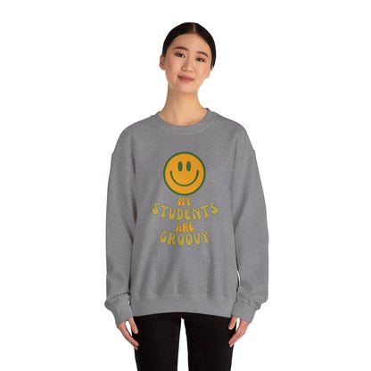 Groovy Student Sweatshirt for Teachers, Unisex Crewneck, Gift for Educators, Classroom Apparel, Funny Teacher Sweatshirt