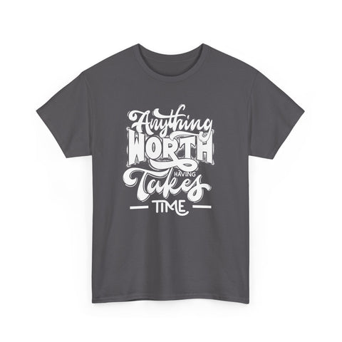 Timeless Wisdom Unisex Heavy Cotton Tee, Inspirational Quote Shirt, Motivational Graphic Tee, Slow Progress T-Shirt, Positive Vibes Clothing