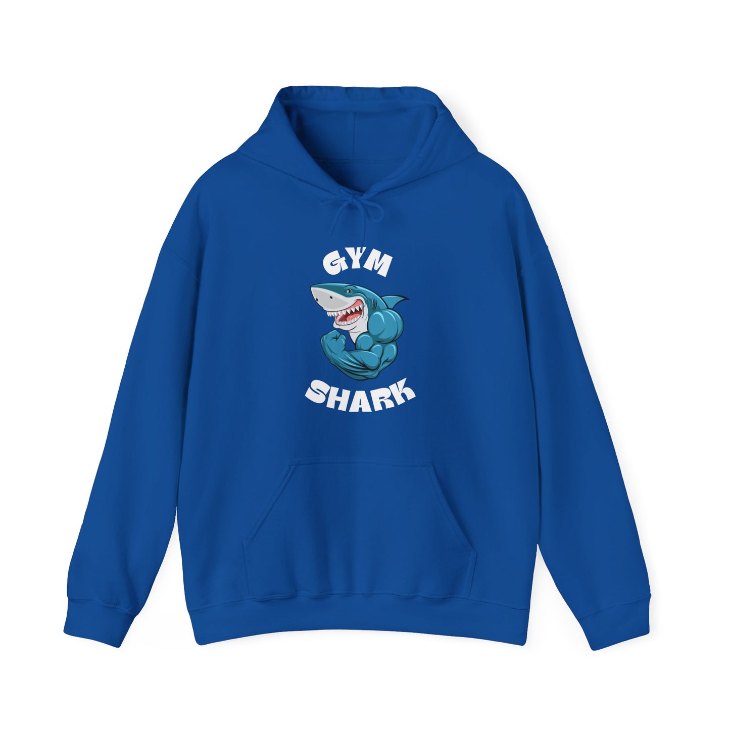 Gym Shark Hoodie, Funny Workout Sweatshirt, Unisex Heavy Blend Hoodie, Fitness Apparel, Shark Lover Gift, Trendy Athleisure