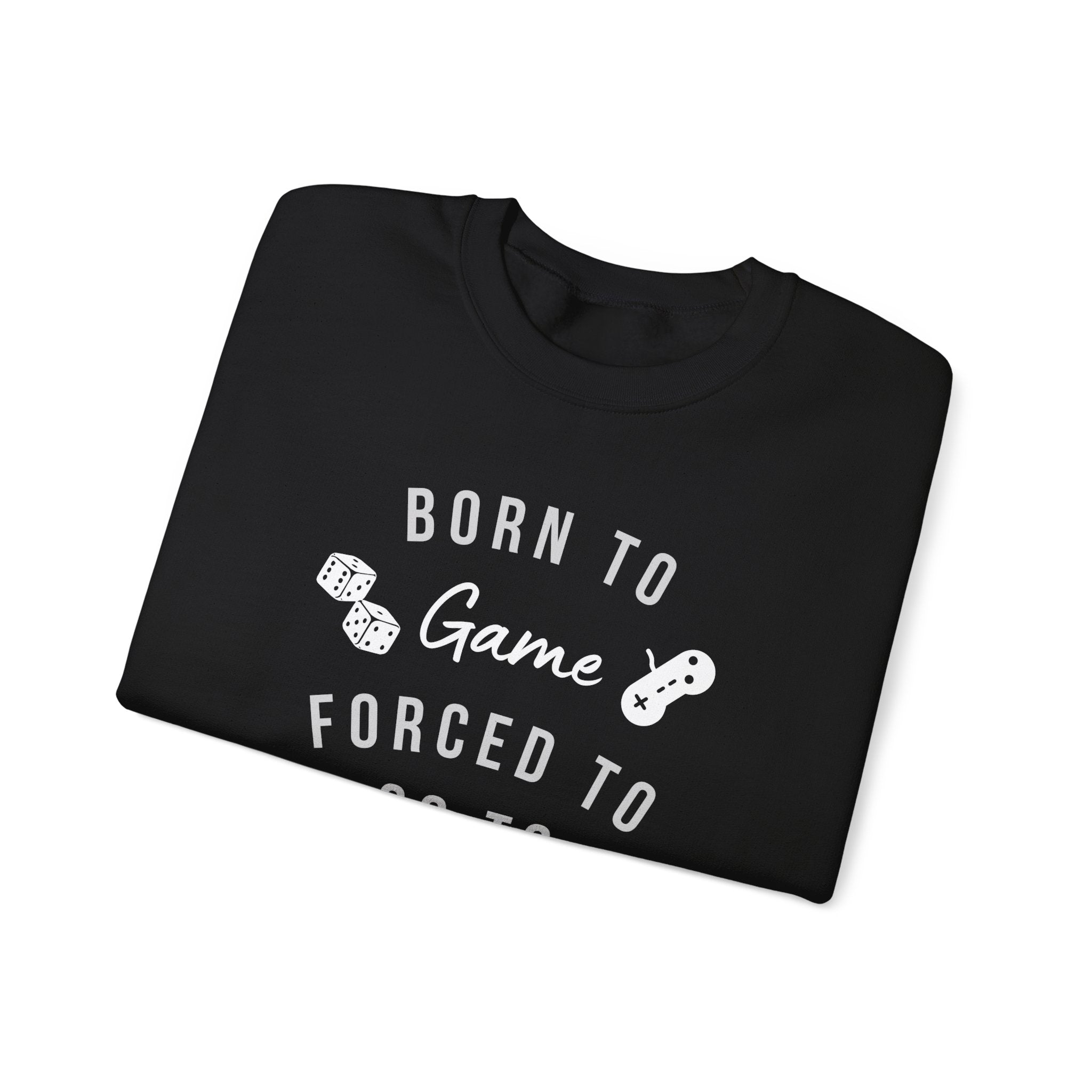 Born to Game Crewneck Sweatshirt | Gaming Apparel, School Sweatshirt, Unisex Fashion, Cozy Casual Wear