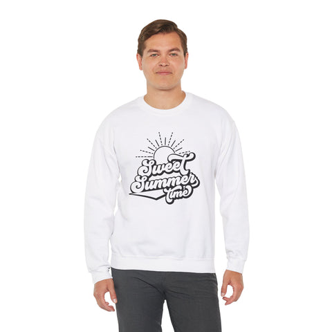 Summer Vibes Crewneck Sweatshirt, Cozy Unisex Pullover, Perfect for Beach Days, Gift for Summer Lovers, Matching Family Outfit