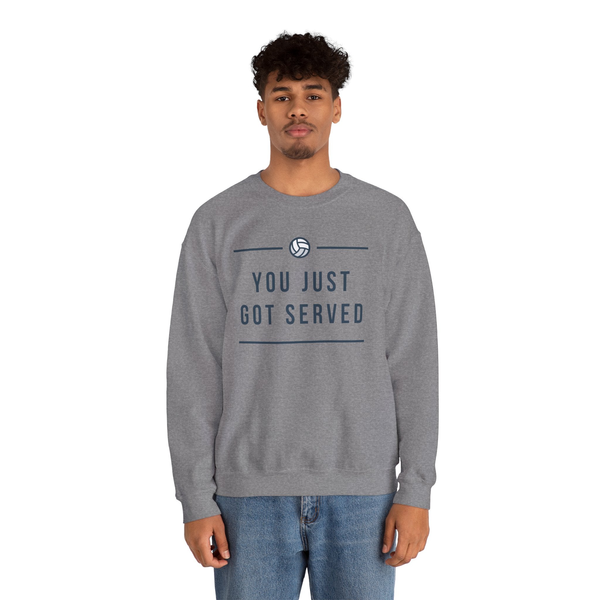 Volleyball Crewneck Sweatshirt - Perfect for Athletes, Sports Fans, Casual Wear, Game Day Apparel