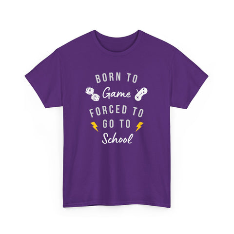 Born to Game Unisex Tee, Gamer T-Shirt, Fun School Shirt, Casual Cotton Tee